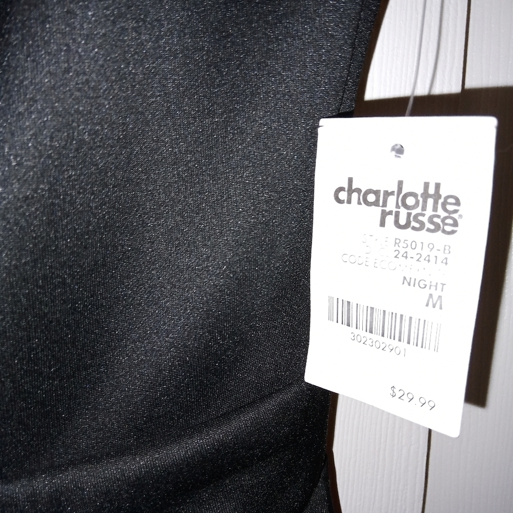 Charlotte Russe black heart cut out skater dress - Picture 4 of 8
